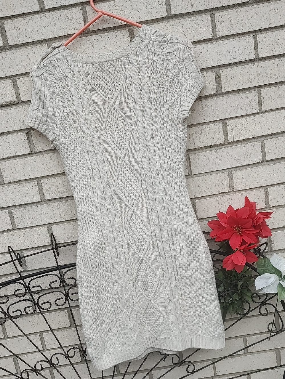 White Sweater Dress - Picture 9 of 9